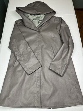 M0851 Waxed Rain Jacket Made In Canada Womens READ BELOW